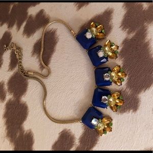 Blue jewelry necklace